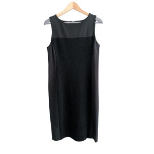 Eileen Fisher Office Work Wear 2 Toned Professional LBD Dress Size 4